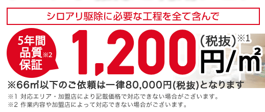 生活110番シロアリ駆除料金